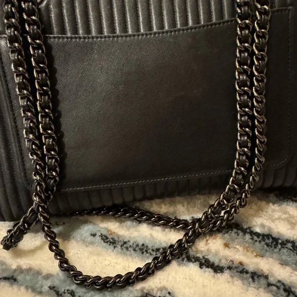 Coach Black Leather Embellished Women's Bag